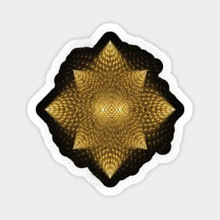 Gold brooch Sticker